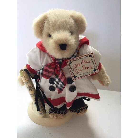 Vintage Muffy Bear "All Paws On Deck" With Original Stand Vanderbear 1995 - Picture 1 of 10